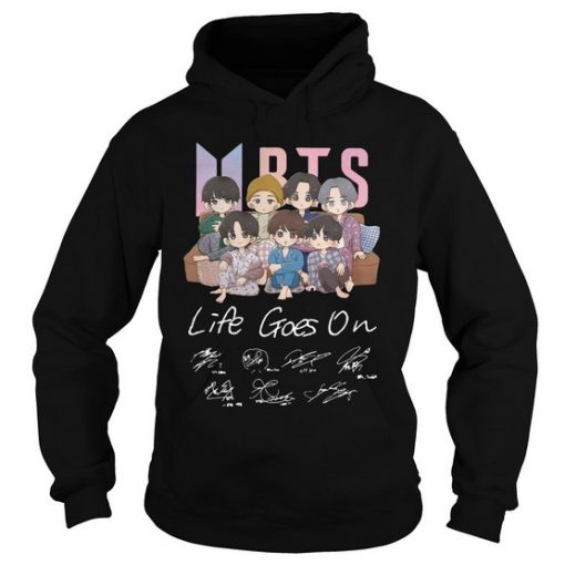 Bts Signatures Life Goes On Hoodie