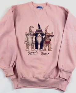 Beach Bum three Cats Sweatshirt