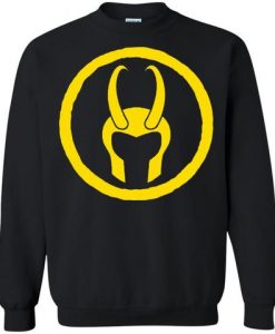 Loki helmet Loki's Army sweatshirt