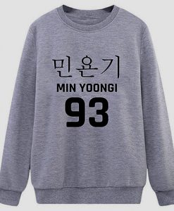 Min Yoongi 93 sweatshirt