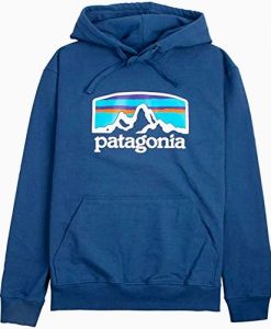 Patagonia Logo Hoodie blue