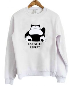 Snorlax Eat Sleep Repeat Sweatshirt