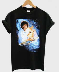 Bob Ross Galaxy Painting T Shirt