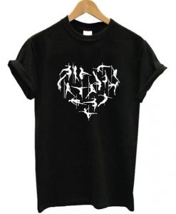 Pole Dancing Heart T Shirt