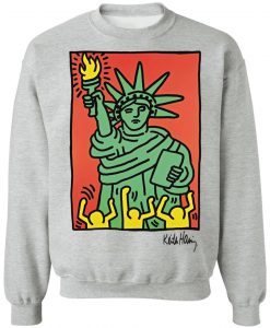 Statue liberty keith haring sweatshirt