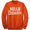 hello pumpkin crewneck sweater