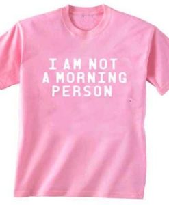 I Am Not A Porning Person T Shirt pink