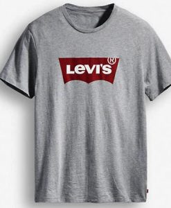 Levis Logo T Shirt grey