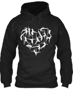 Pole Dance heart Hoodie