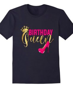 Birthday Queen T shirt black