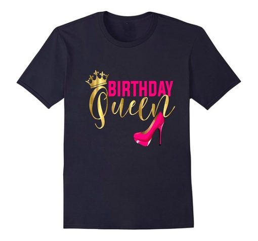 Birthday Queen T shirt black