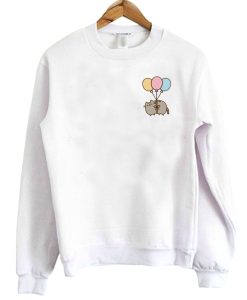 Pusheen with balloons Sweatshirt