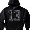 13 black bandana hoodie