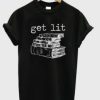 Books Get Lit Graphic T Shirt