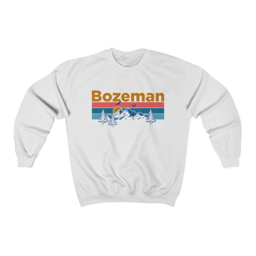 Bozeman Montana Mountain Sunset Sweatshirt