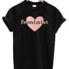 Feminist Heart Logo T shirt