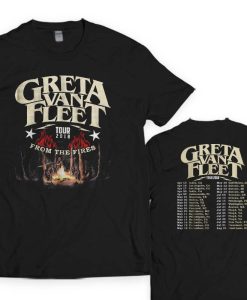 Greta Van Fleet Tour Dates 2018 Album Tour T-SHirt