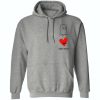 Lonely Ghost heart stack hoodie