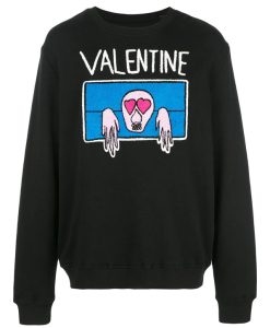 Valentine Graphic Print Sweatshirt