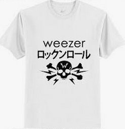 Weezer Skull and Crossbones T Shirt