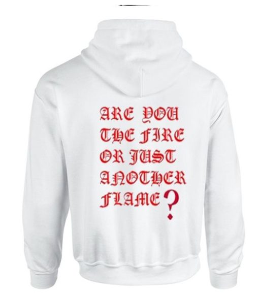 AreYou The Fire Or Just Another Flame Hoodie Back