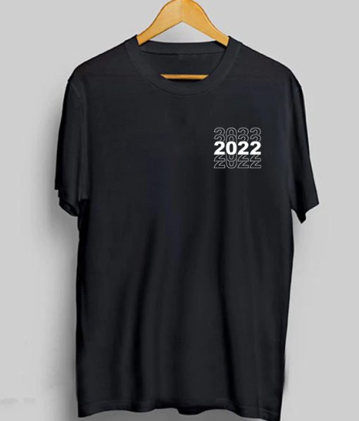 2022 Chest Print T-Shirt