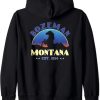 Bozeman Montana Est 1864 Hoodie Back