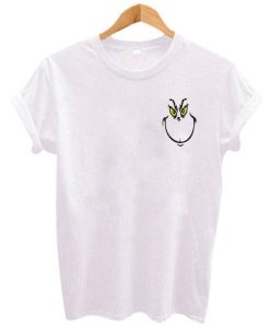 Grinch Face Pocket Print T-Shirt
