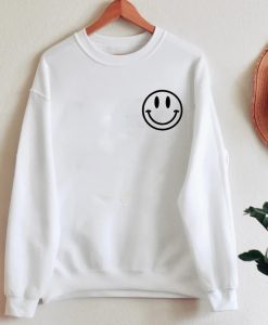 NN Smiley Face Pocket Print Sweatshirt