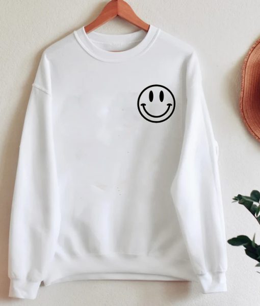 NN Smiley Face Pocket Print Sweatshirt