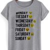 Monday Tuesday Wednesday T shirt