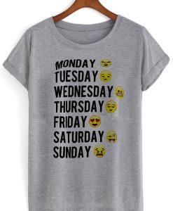 Monday Tuesday Wednesday T shirt