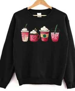 Valentine Coffee Heart Sweatshirt