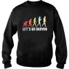 Let's Go Darwin Evolution Sweatshirt