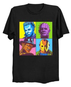 Scary Pop Horror Movie Mash Up T-Shirt