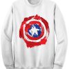 captain america shield sweatshirt