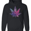 Galaxy Weed Leaf Unisex Hoodie