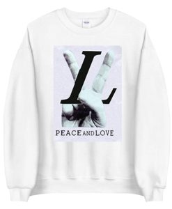 Peace And Love Graphic Sweatshirt