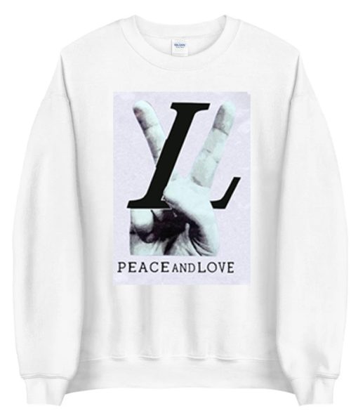 Peace And Love Graphic Sweatshirt