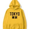 Tokyo Japanese Letter Print Hoodie