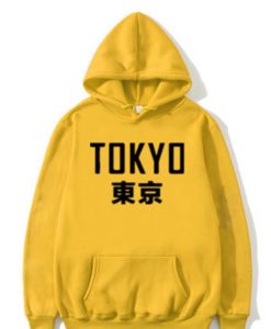 Tokyo Japanese Letter Print Hoodie