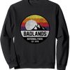 Badlands National Park Retro Mountain Sweatshirt