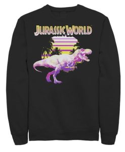 Jurassic World Neon Purple T-Rex Sweatshirt