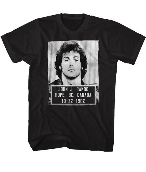 Rambo Mugshot T Shirt