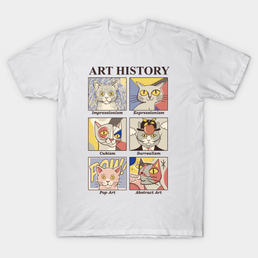 Art History Cats T Shirt