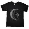 Digging The Moon Print T Shirt