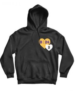 8 24 2 Kobe & Gigi in Hearts Tribute Hoodie