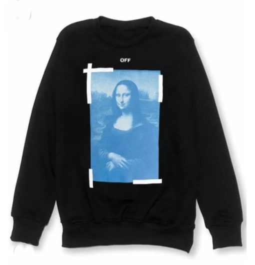 Mona Lisa Graphic Print Sweatshirt