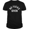 No Fuck Given Font T Shirt