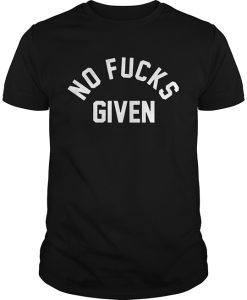 No Fuck Given Font T Shirt